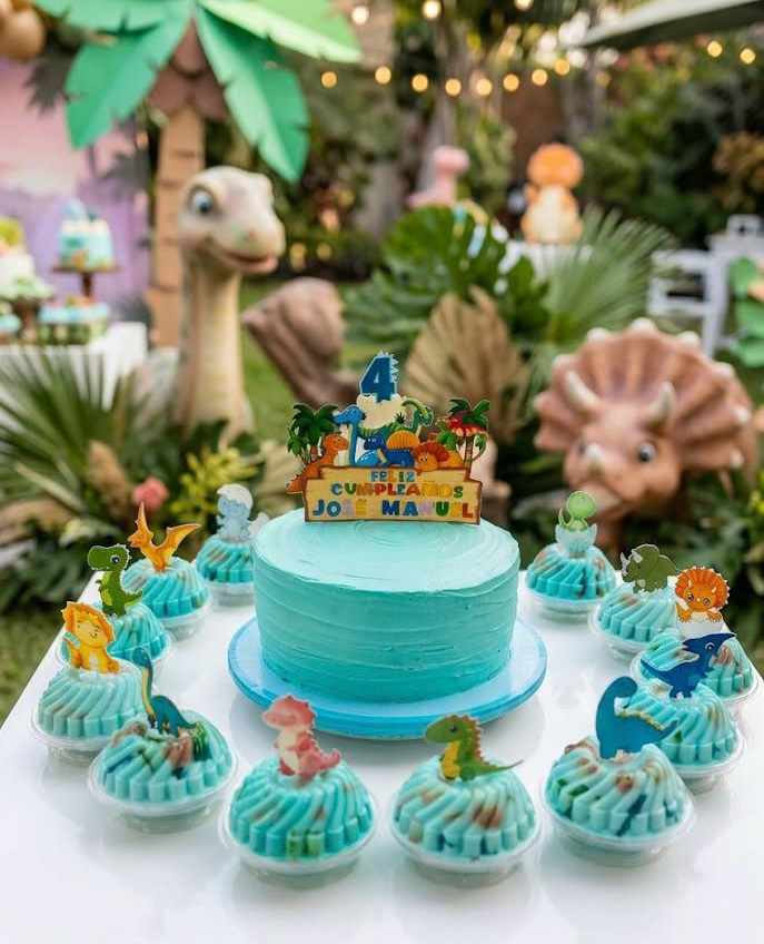 Paquete de cumpleaños para niño de dinosaurios