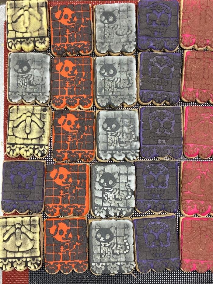 Galletas decoradas de día de muertos