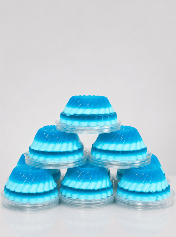 Gelatinas individuales de mora azul